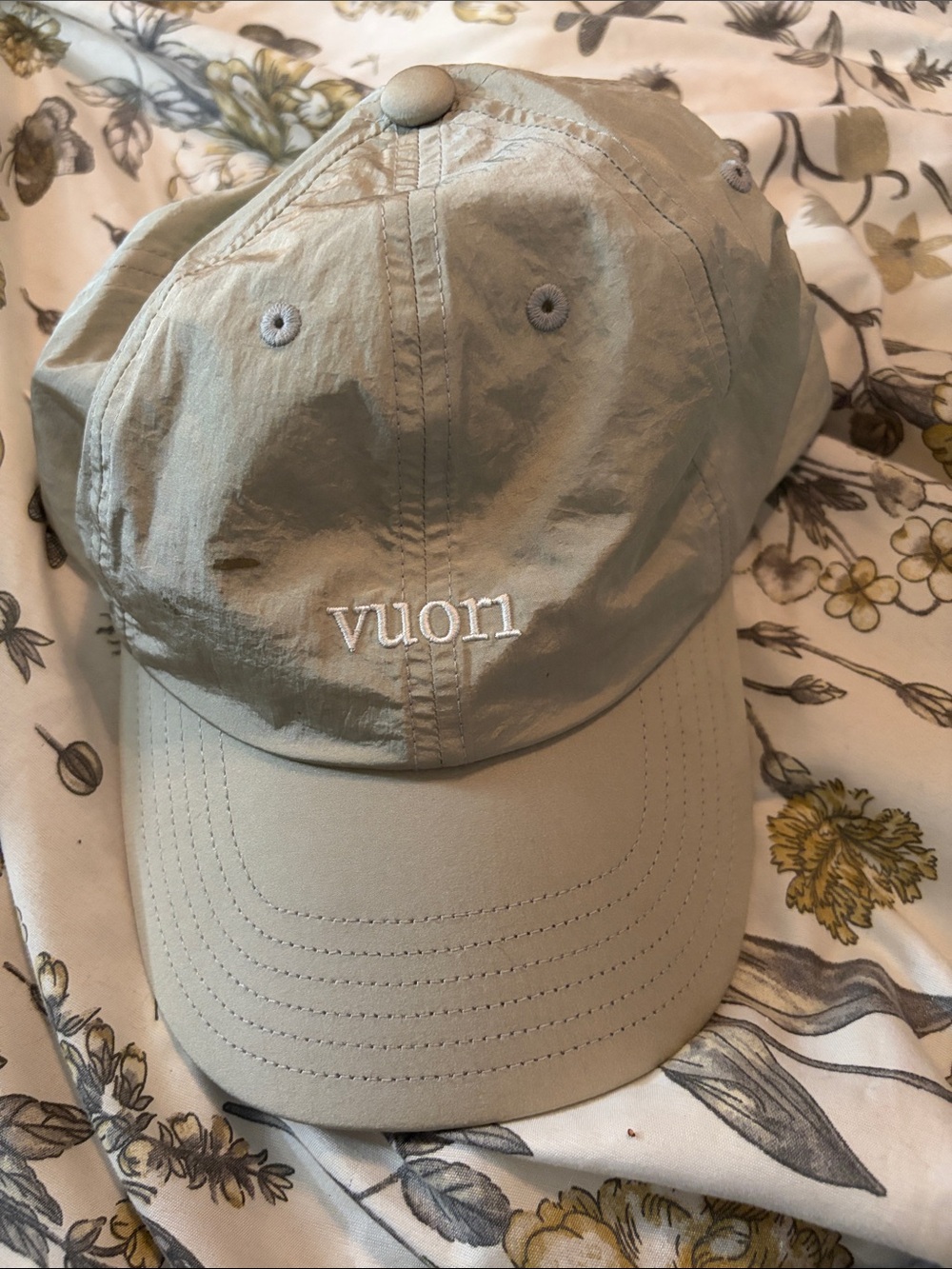 Vuori Sage Green Women's Baseball Cap with Embroidered Logo